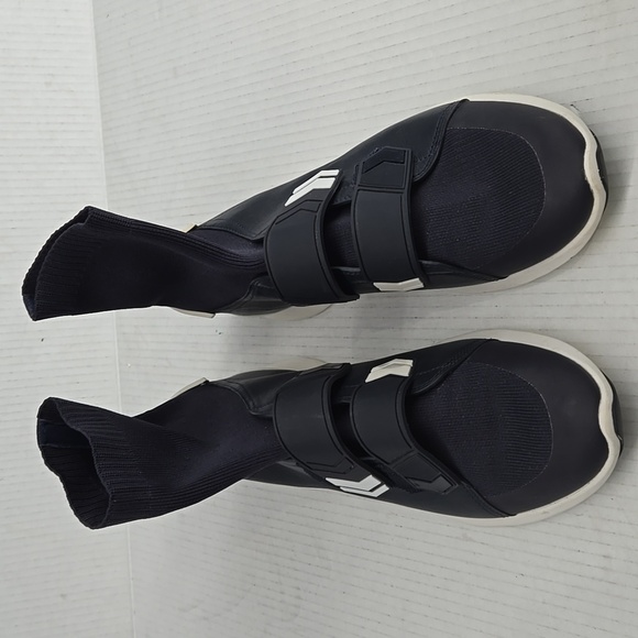 Tory Burch Tory Sport Chevron Strap Sock Sneakers BLUE 11 - Picture 3 of 12